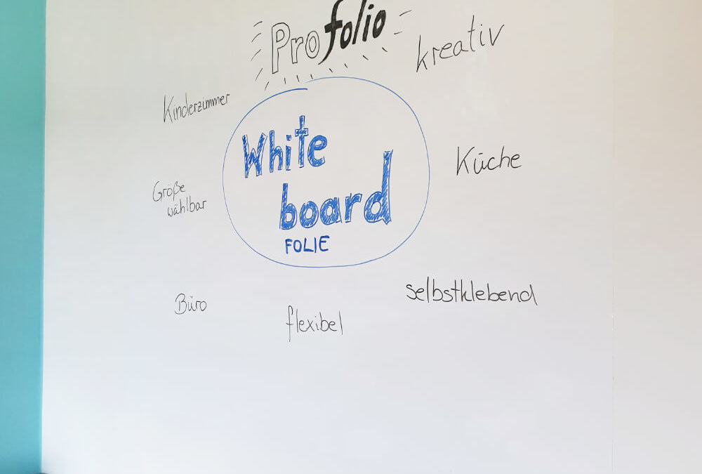 Professionelles Arbeiten mit der flexiblen Whiteboardfolie